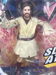 STAR WARS REVENGE OF THE SITH OBI WAN KENOBI SLASHING ATTACK HASBRO ACTION FIGUR